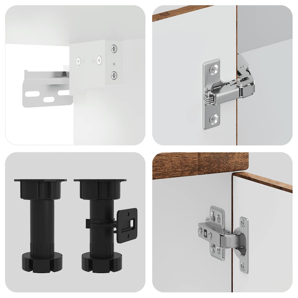 Köksinredning Köksskåpsset Porto 11 delar Åldrat Trä