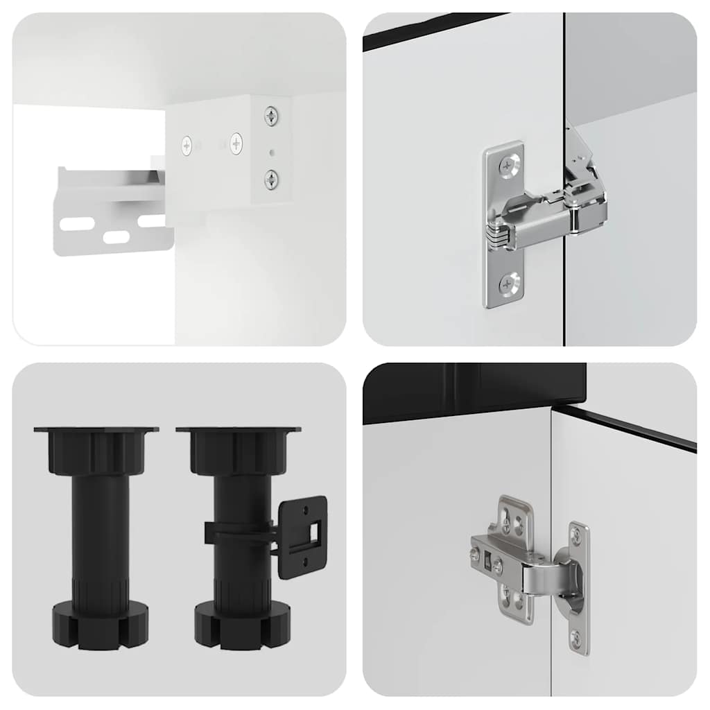 Köksinredning Köksskåpsset Kalmar 11 delar svart