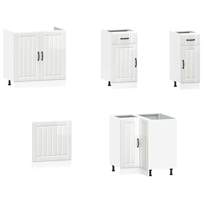 Köksinredning Köksskåpsset Kalmar 11 delar Högglans Vit