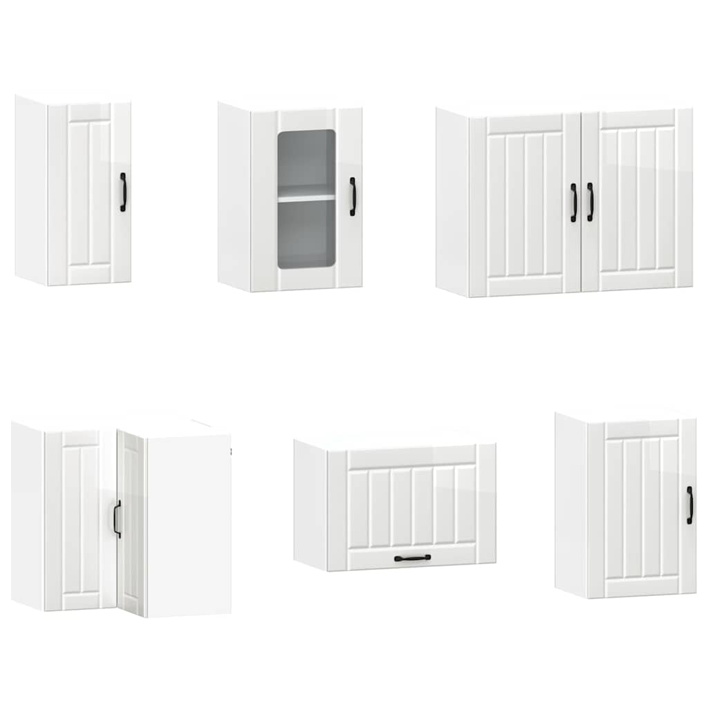 Köksinredning Köksskåpsset Kalmar 11 delar Högglans Vit