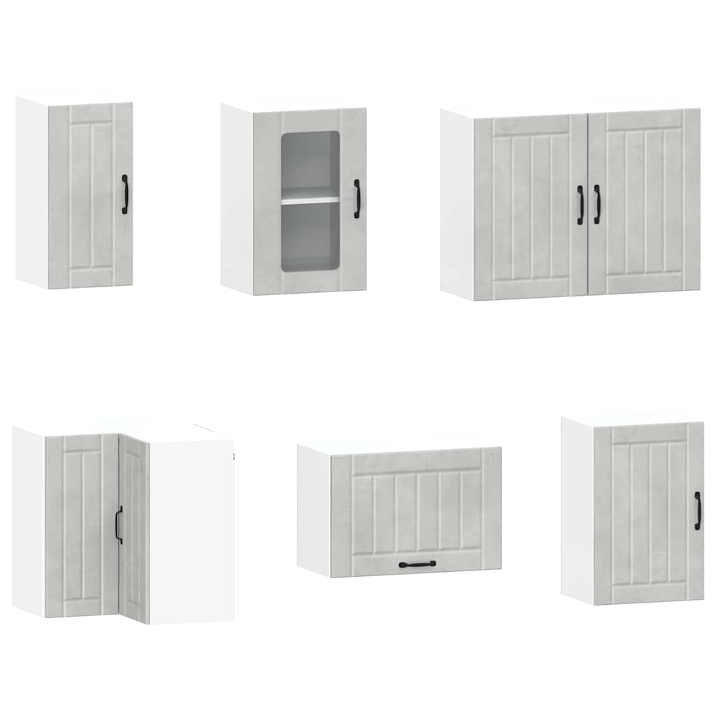 Köksinredning Köksskåpsset Kalmar 11 delar Betonggrå