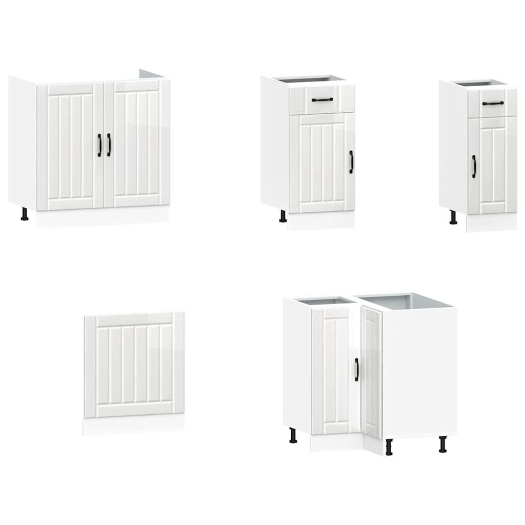 Köksinredning Köksskåpsset Lucca 11 delar Högglans Vit