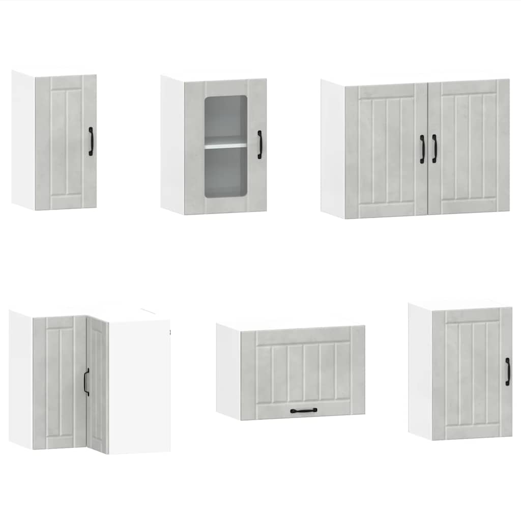 Köksinredning Köksskåpsset Lucca 11 delar Betonggrå