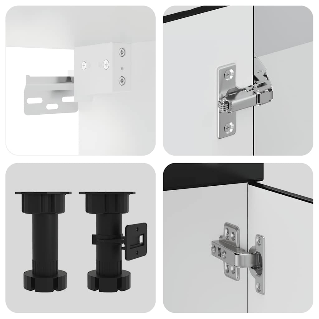 Köksinredning Köksskåpsset Porto 11 delar svart