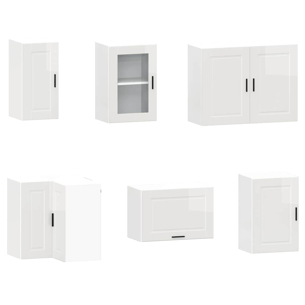 Köksinredning Köksskåpsset Porto 11 delar Högglans Vit