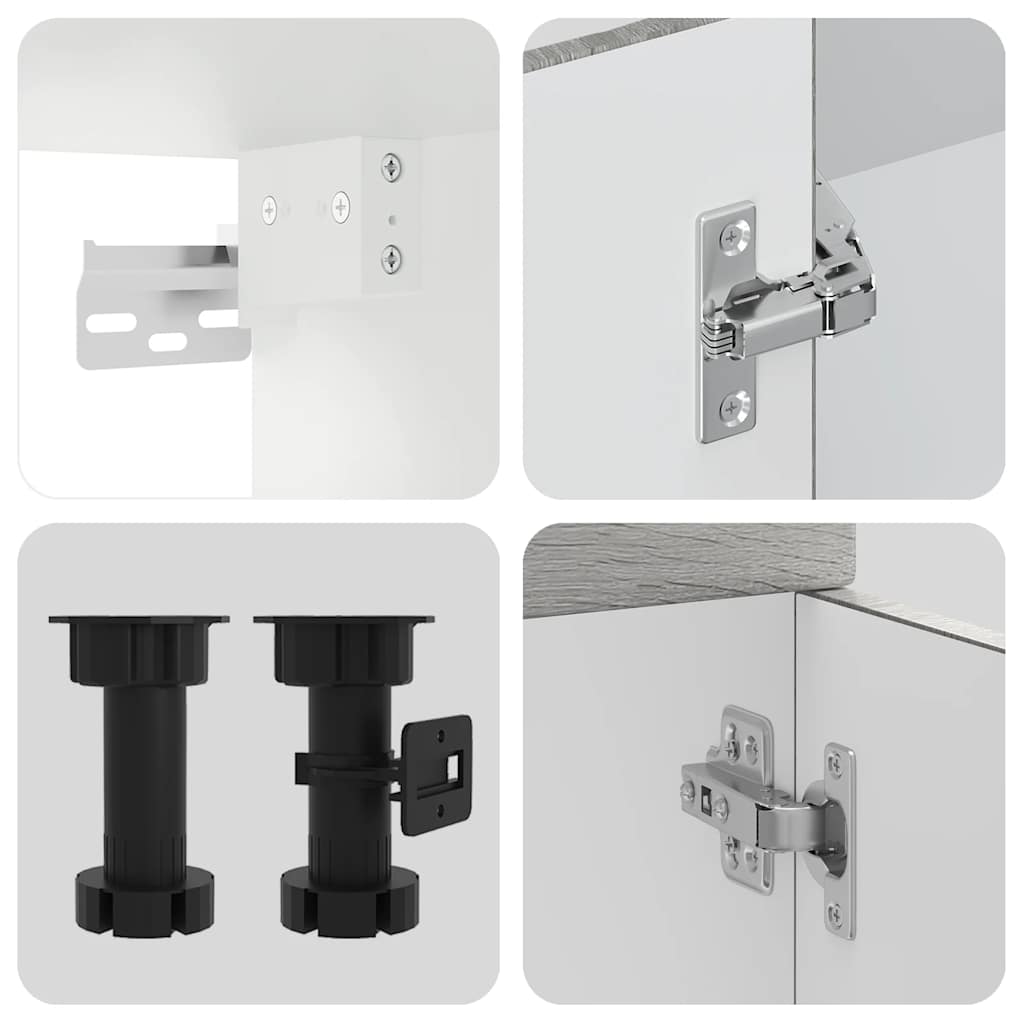 Köksinredning Köksskåpsset Porto 11 delar Sonoma Grå