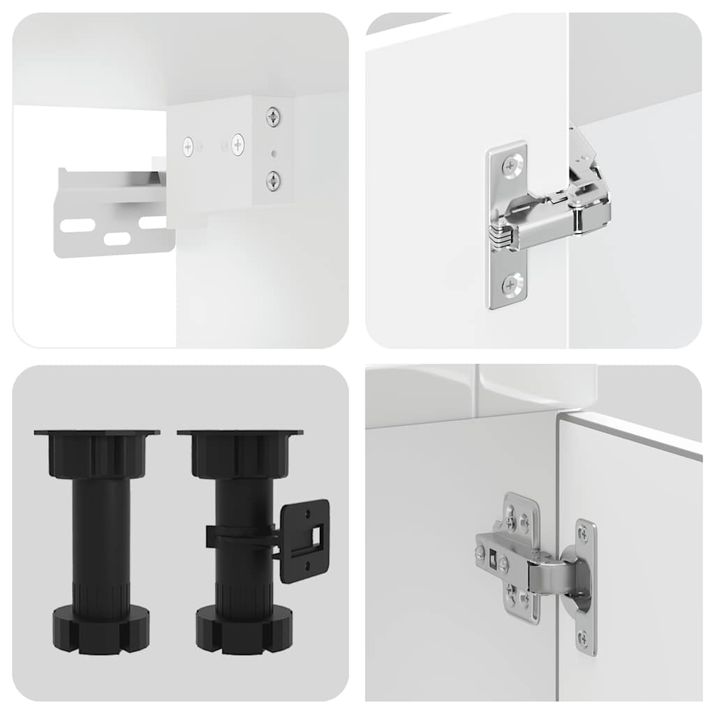 Köksinredning Köksskåpsset Porto 14 delar Högglans Vit