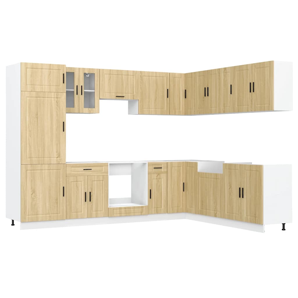 Köksinredning Köksskåpsset Porto 14 delar Sonoma Ek