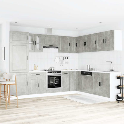 Köksinredning Köksskåpsset Porto 14 delar Betonggrå