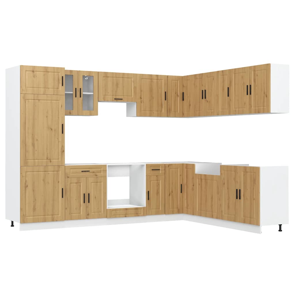 Köksinredning Köksskåpsset Porto 14 delar Artisan ek