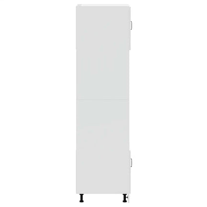 Ugnsskåp 2 st Lucca vit konstruerat trä