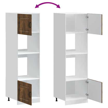 Köksinredning Ugnsskåp Kalmar Rökfärgad ek