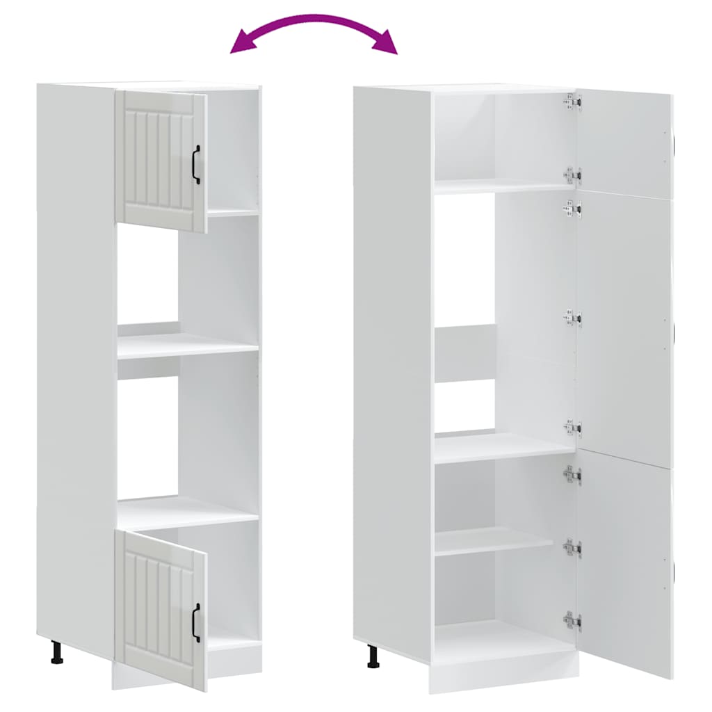 Köksinredning Ugnsskåp Lucca Högglans Vit