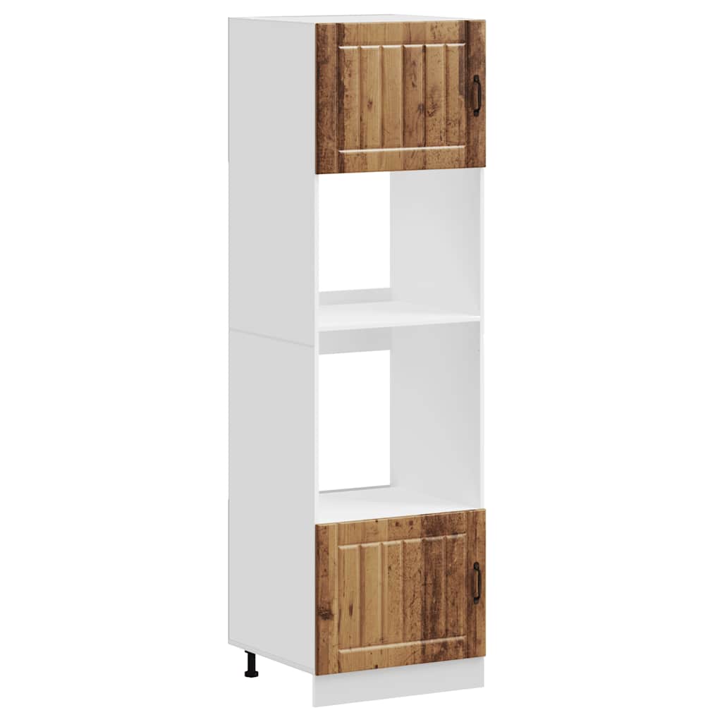 Köksinredning Ugnsskåp Lucca Åldrat Trä