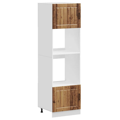 Köksinredning Ugnsskåp Lucca Åldrat Trä