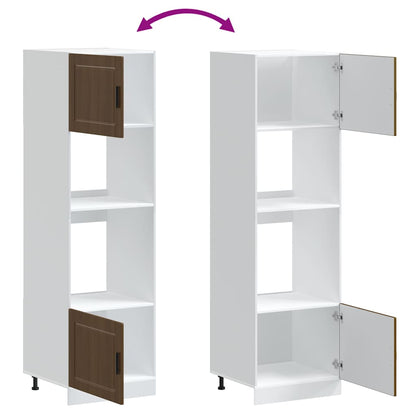 Köksinredning Ugnsskåp Porto Brun ek