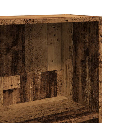 Bokhylla Åldrat Trä 60x24x176 cm