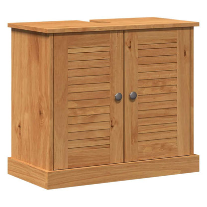 Badrumsunderskåp VIGO honungsbrun 67.5 x 34 x 59 cm Massiv furu