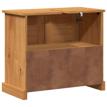 Badrumsunderskåp VIGO honungsbrun 67.5 x 34 x 59 cm Massiv furu