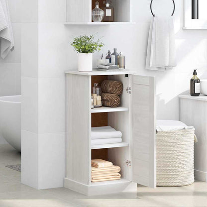 Badrumsunderskåp med hylla VIGO antikvit 37 x 34 x 80 cm Massiv furu