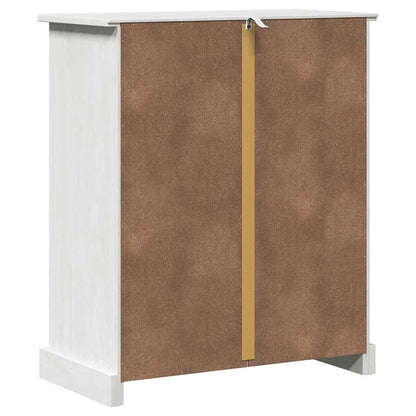Badrumsskåp med lagring VIGO Vit 67,5 x 34 x 80 cm Massiv furu