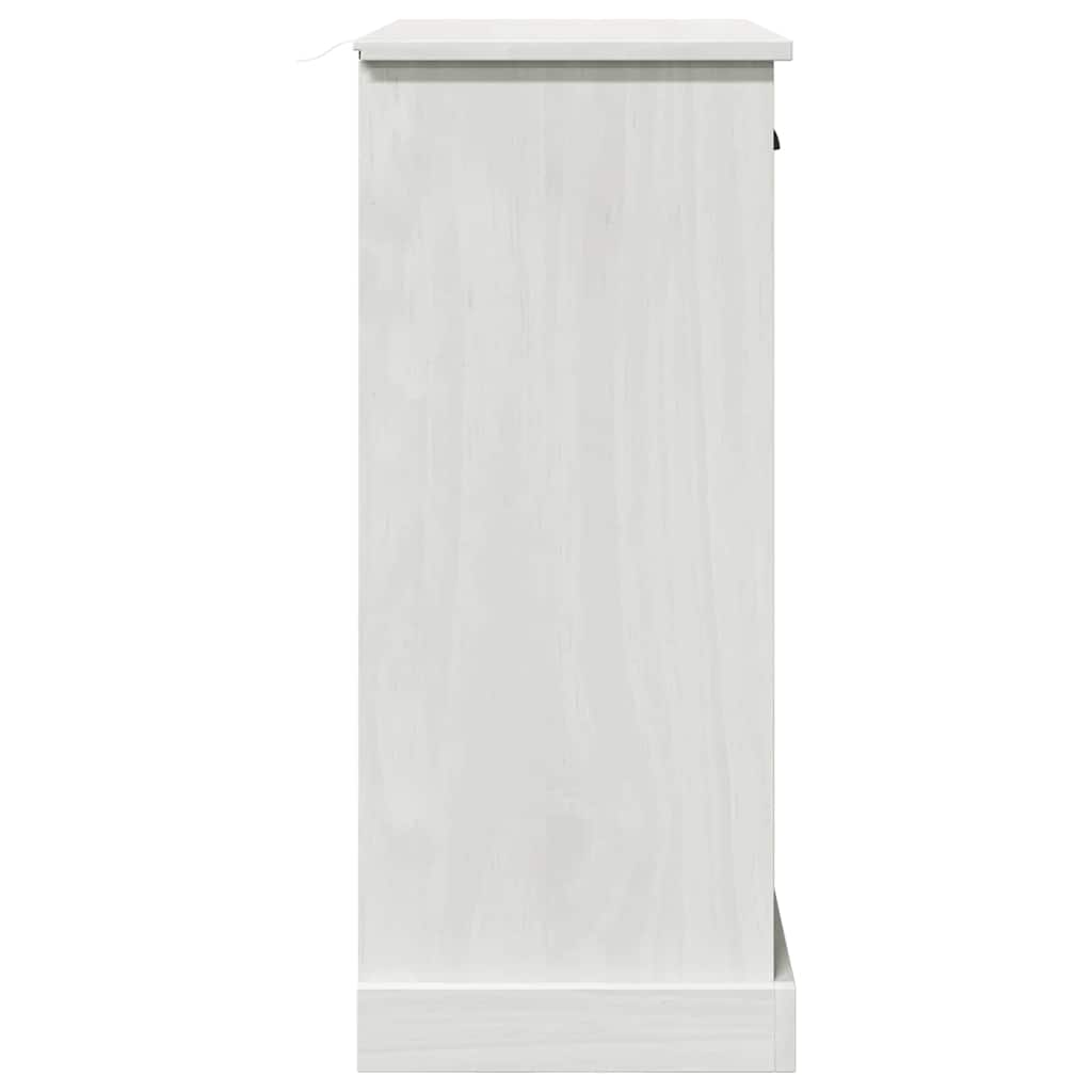 Badrumsskåp med lagring VIGO Vit 67,5 x 34 x 80 cm Massiv furu