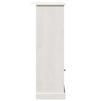 Badrumsskåp med lagring VIGO Vit 37 x 34 x 110 cm Massiv furu