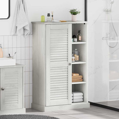 Badrumsskåp med lagring VIGO Vit 67,5 x 34 x 110 cm Massiv furu