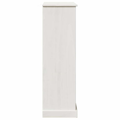 Badrumsskåp med lagring VIGO Vit 67,5 x 34 x 110 cm Massiv furu