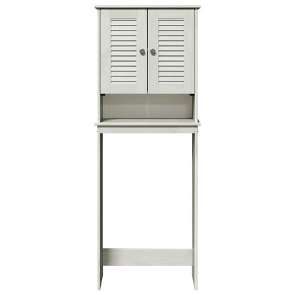Badrumsskåp Toalett skåp med hylla VIGO Vit 60 x 27 x 161 cm Massiv furu