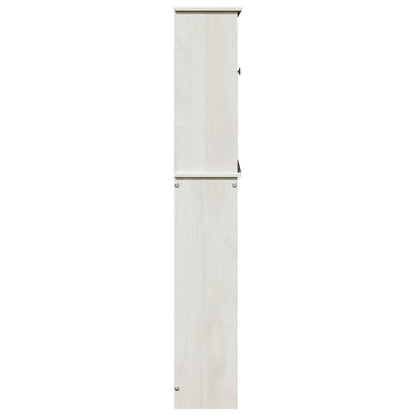 Badrumsskåp Toalett skåp med hylla VIGO Vit 60 x 27 x 161 cm Massiv furu