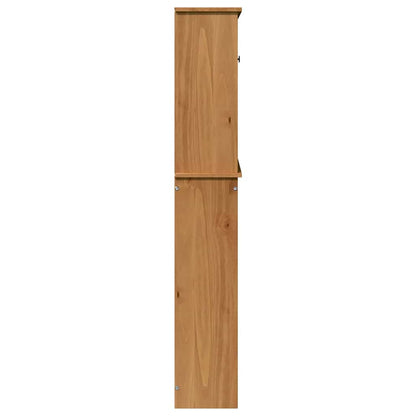 Badrumsskåp Tvättmaskinskåp VIGO honungsbrun 72,5 x 27 x 161 cm Massiv furu
