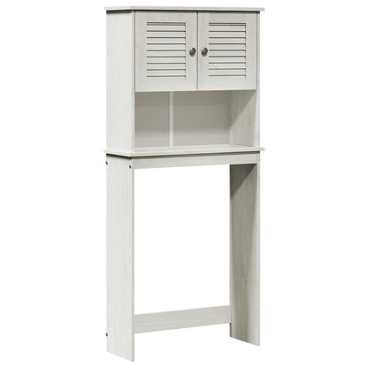 Badrumsskåp Tvättmaskinskåp VIGO Vit 72,5 x 27 x 161 cm Massiv furu