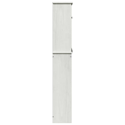 Badrumsskåp Tvättmaskinskåp VIGO Vit 72,5 x 27 x 161 cm Massiv furu