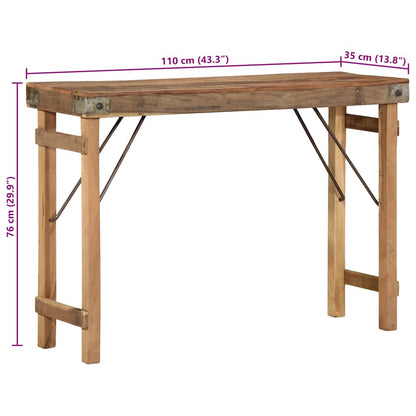 Avlastningsbord Konsollbord Trä 110 x 35 x 76 cm Massivt återvunnet trä