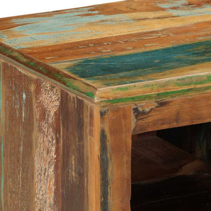 Skoställ Trä Skoskåp Brun 110 x 35 x 40 cm Massivt återvunnet trä