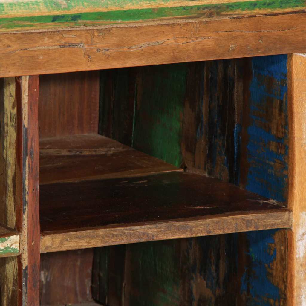 Skoställ Trä Skoskåp Brun 110 x 35 x 40 cm Massivt återvunnet trä