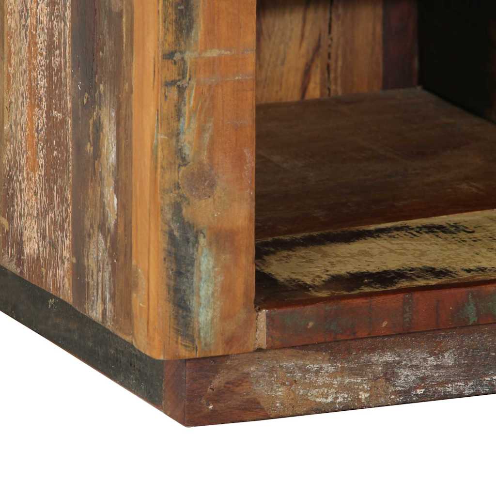 Skoställ Trä Skoskåp Brun 110 x 35 x 40 cm Massivt återvunnet trä