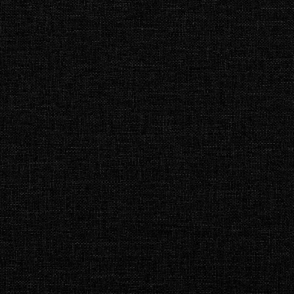 Fåtölj Svart med fotpall tyg