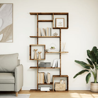 Bokhylla Åldrat Trä 92x29x188 cm