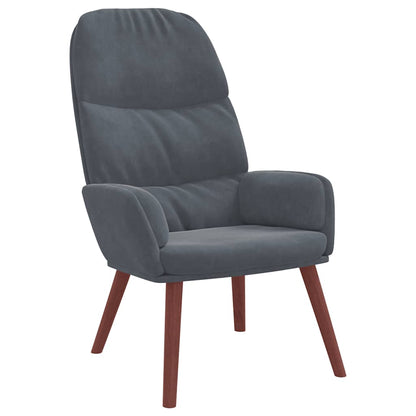 Fåtölj Mörkgrå Vilstol sammet