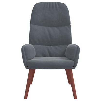 Fåtölj Mörkgrå Vilstol sammet