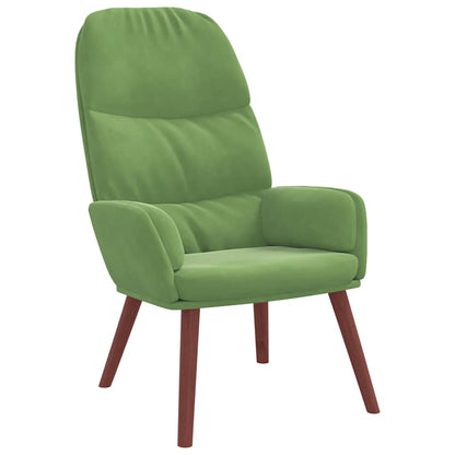 Fåtölj Grön Ljusgrön Vilstol sammet