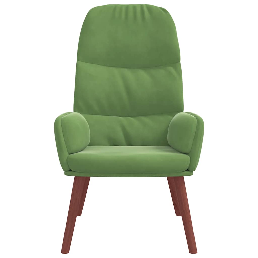 Fåtölj Grön Ljusgrön Vilstol sammet