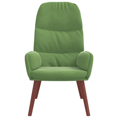 Fåtölj Grön Ljusgrön Vilstol sammet