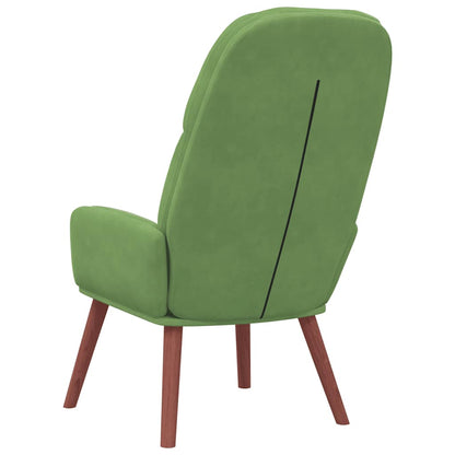 Fåtölj Grön Ljusgrön Vilstol sammet