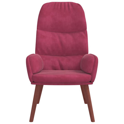 Fåtölj Vinröd Vilstol sammet