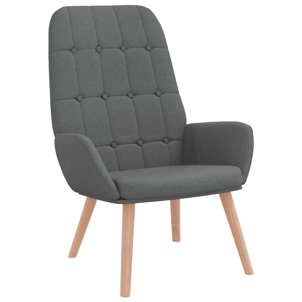 Fåtölj Mörkgrå Vilstol tyg