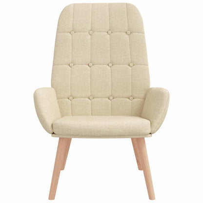 Fåtölj Gräddvit Vilstol tyg