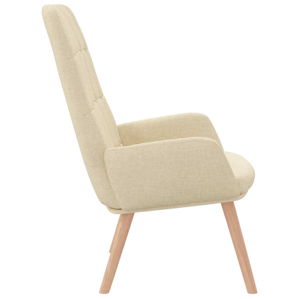 Fåtölj Gräddvit Vilstol tyg